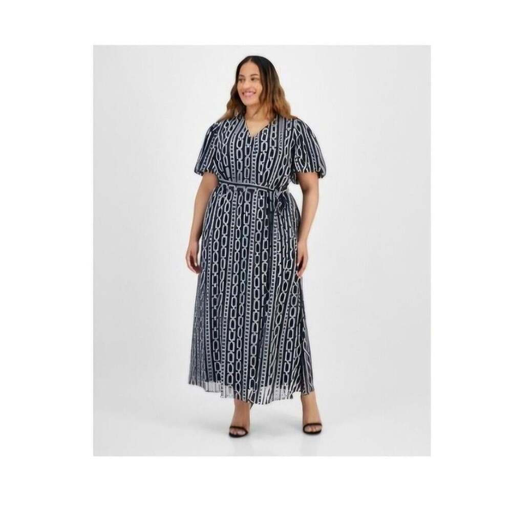 Robbie Bee Women's Black and White Dress